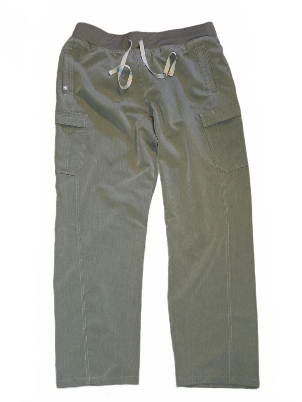FIGS Womens Olive Green XL Scrub Pants Cargo Pockets W22SW2030 GUC